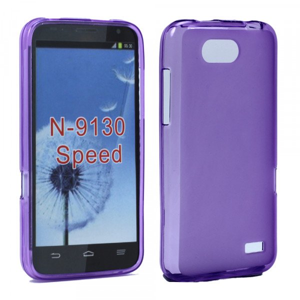 Wholesale ZTE Speed Boost Mobile TPU Gel Soft Case (Purple)